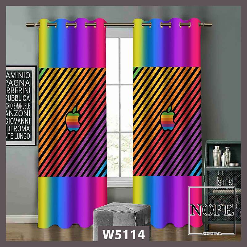 پرده کودک طرح لوگو اپل کد W5114