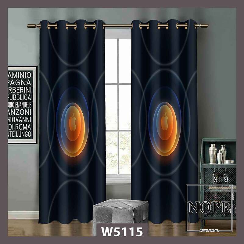 پرده کودک طرح اپل کروی کد W5115