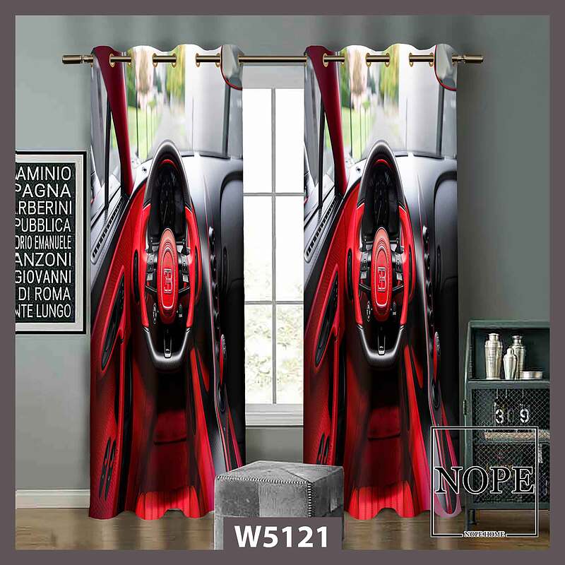 پرده کودک طرح فرمون ماشین کد W5121