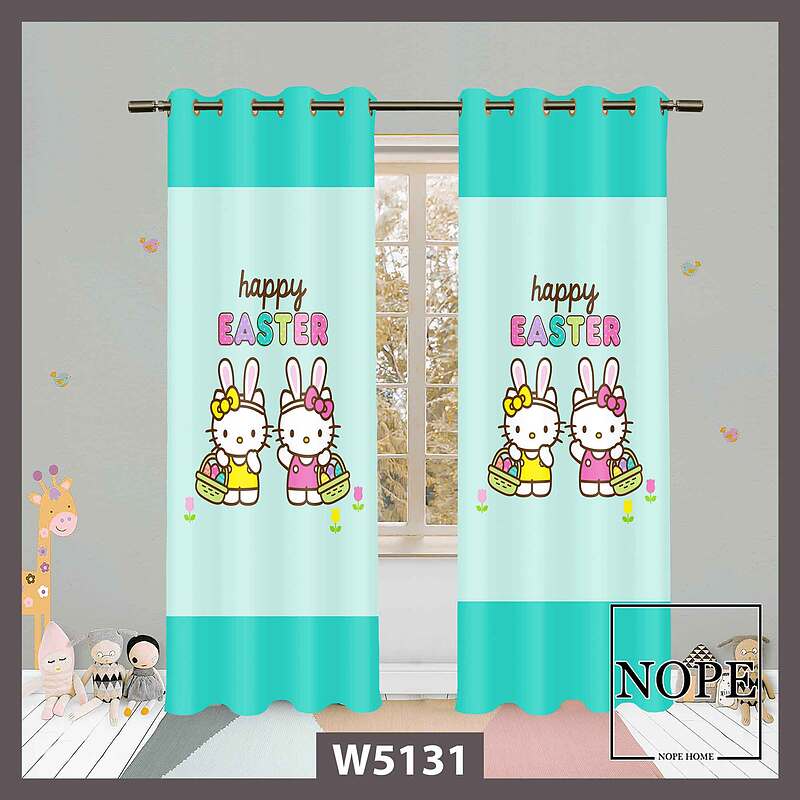 پرده کودک طرح خرگوش کد W5131