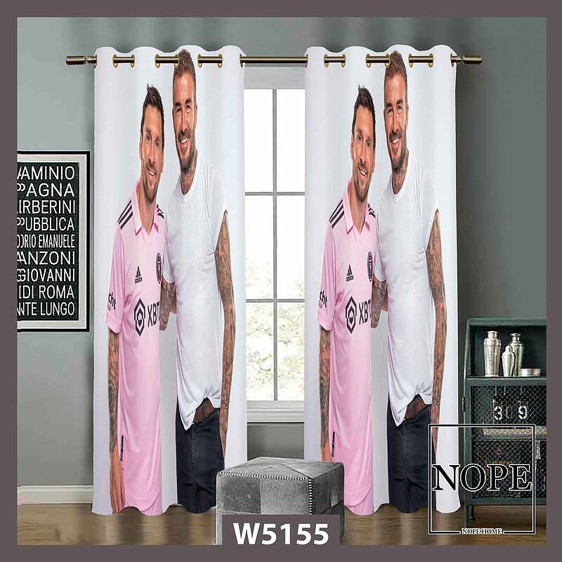 پرده کودک طرح مسی ودیوید بهکام کد W5155