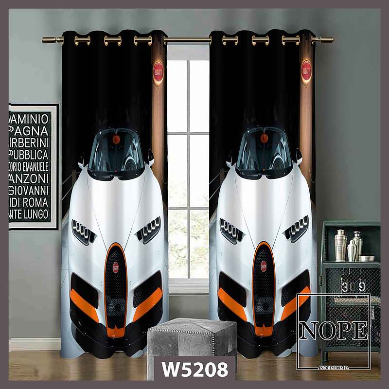 پرده کودک طرح ماشین کد W5208