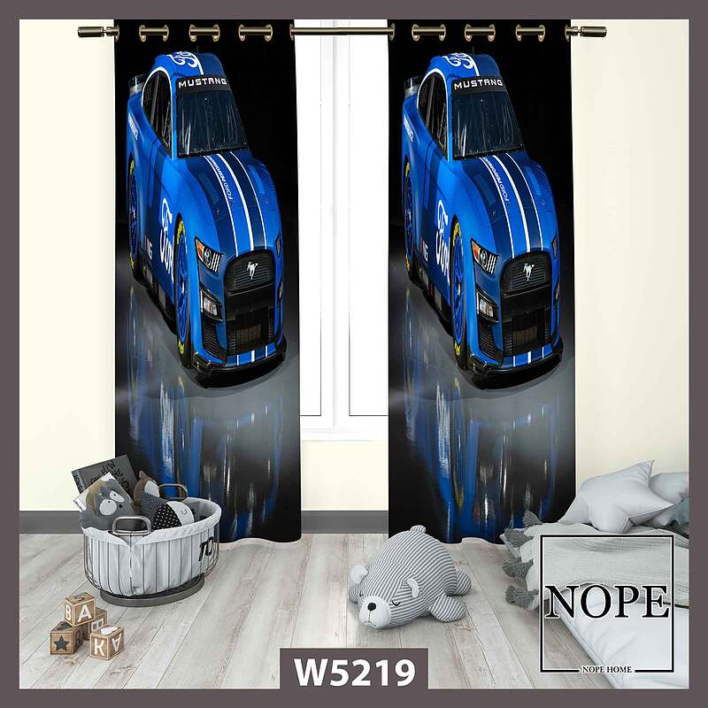 پرده کودک طرح ماشین کد W5219