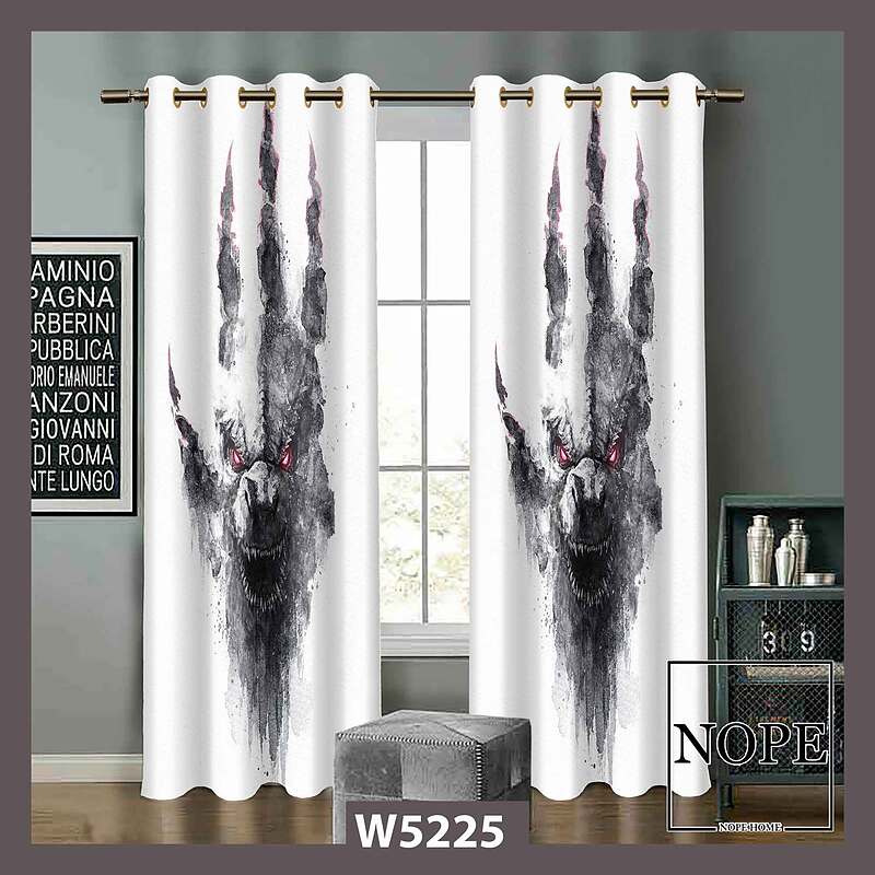 پرده کودک طرح پنجه گرگ کد W5225
