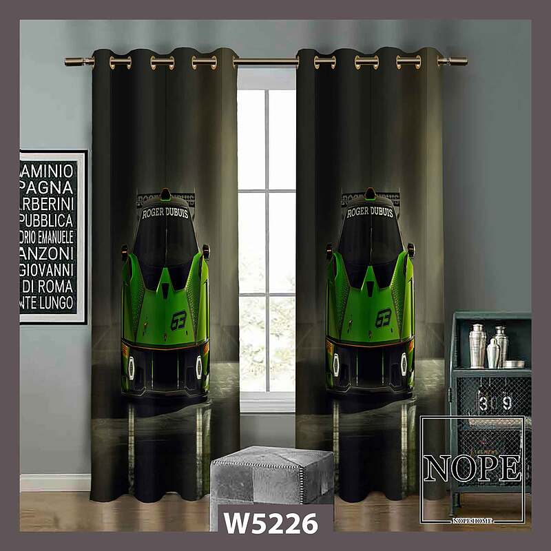 پرده کودک طرح ماشین کد W5226