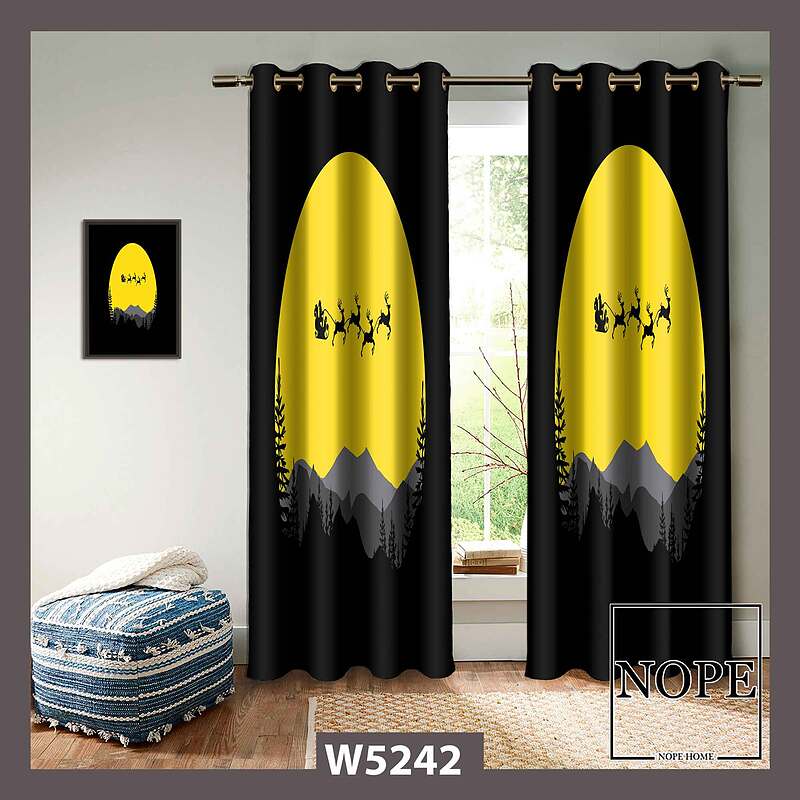 پرده کودک طرح گوزن کد W5242