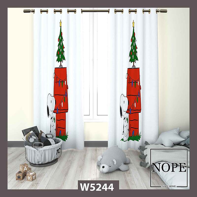 پرده کودک طرح کریسمس کد W5244