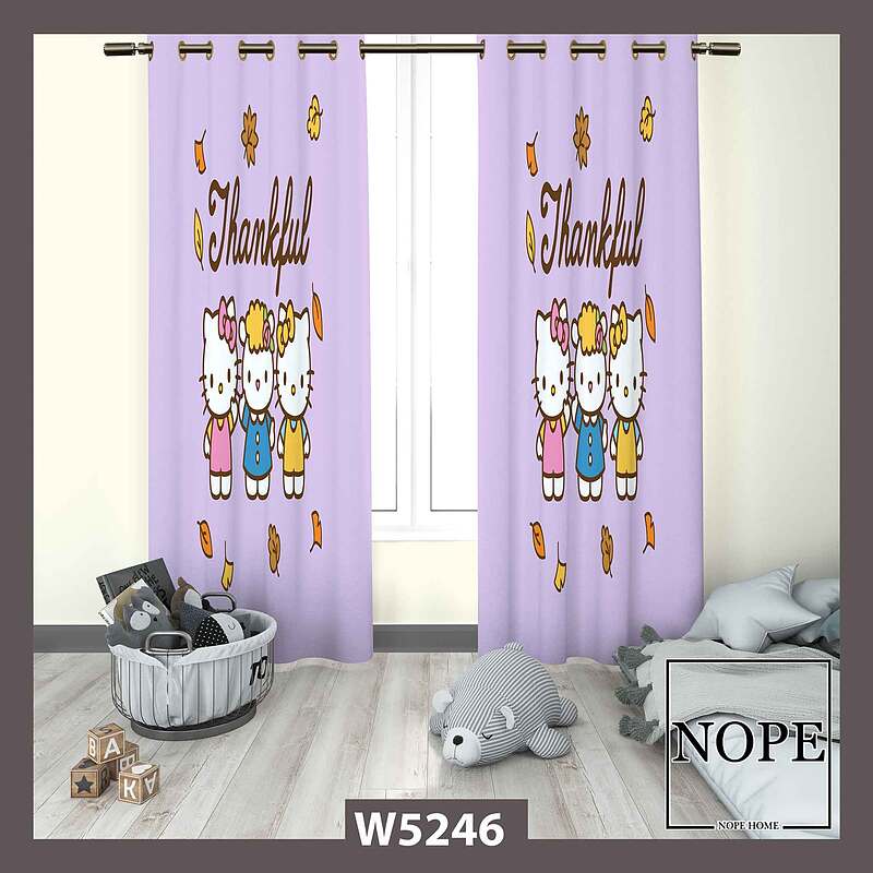 پرده کودک طرح هلوکتی کد W5246