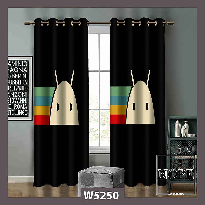 پرده کودک طرح اندروید کد W5250