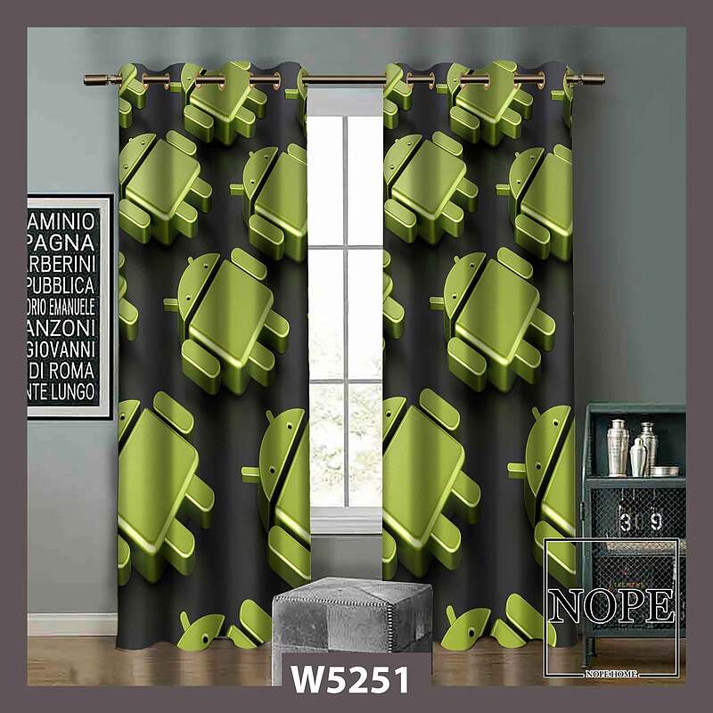 پرده کودک طرح اندروید کد W5251
