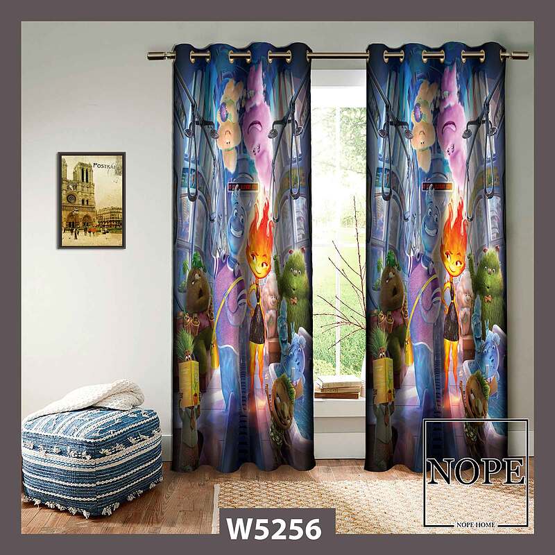 پرده کودک طرح کارتونی کد W5256