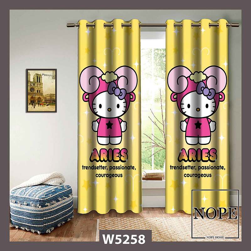 پرده کودک طرح کارتونی کد W5258