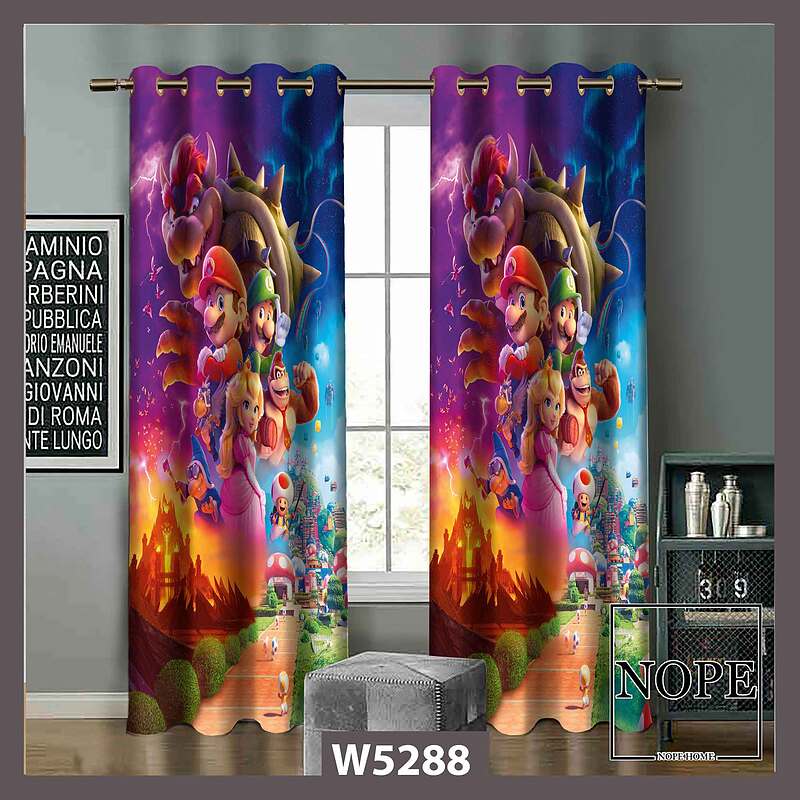 پرده کودک طرح کارتونی کد W5288