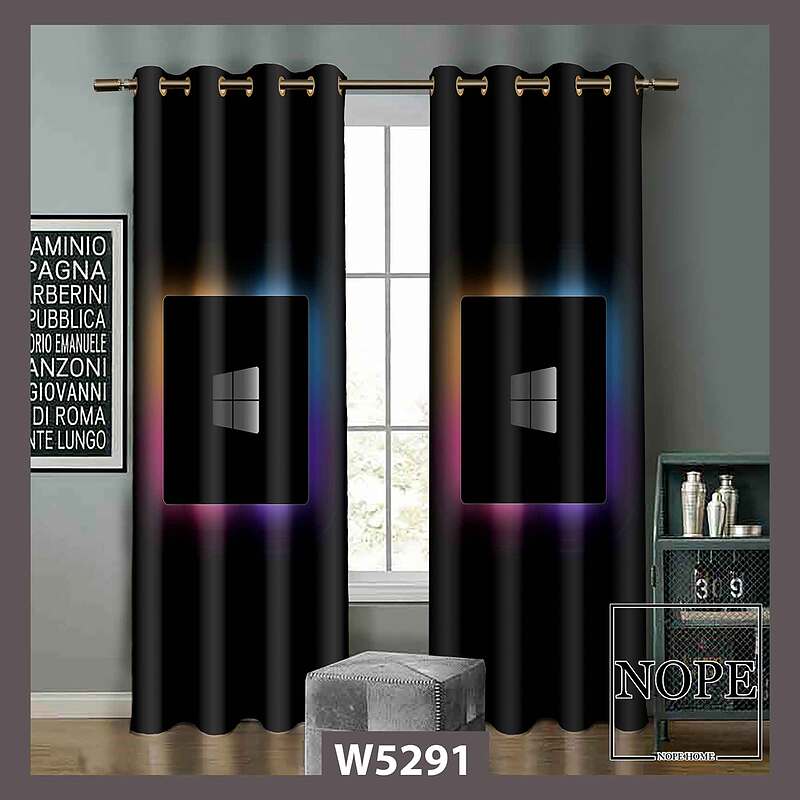 پرده کودک طرح ویندوزکد W5291