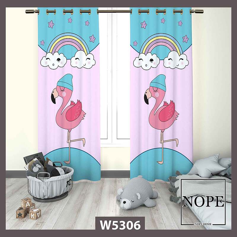 پرده کودک طرح پلیکان کد W5306