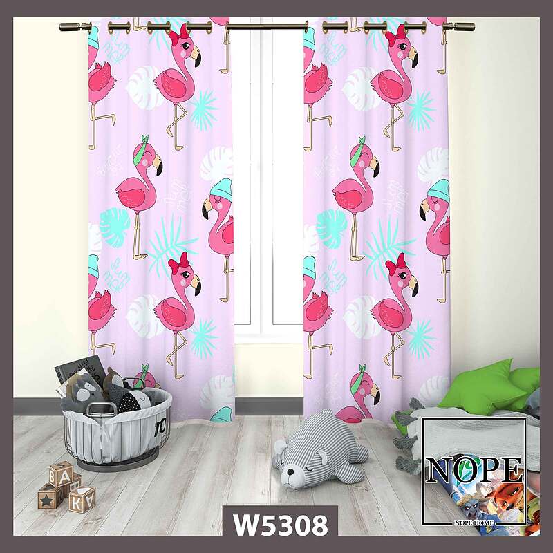 پرده کودک طرح پلیکان کد W5308