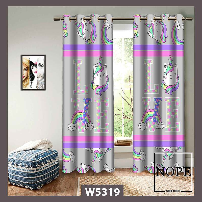 پرده کودک طرح کارتونی کد W5319