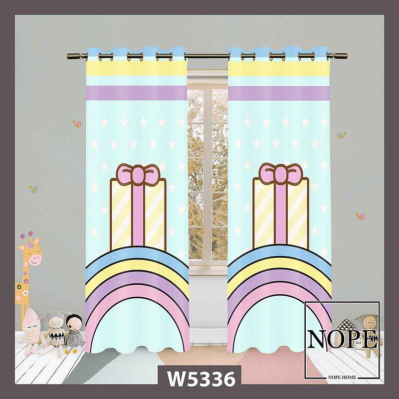 پرده کودک طرح جعبه کادو کد W5336