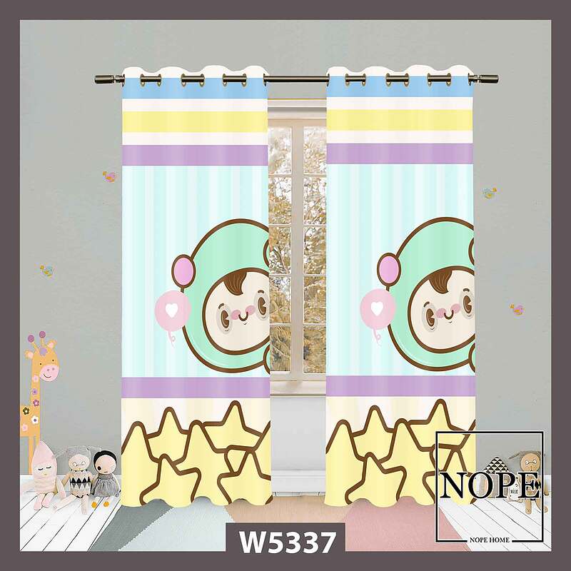 پرده کودک طرح کارتونی کد W5337