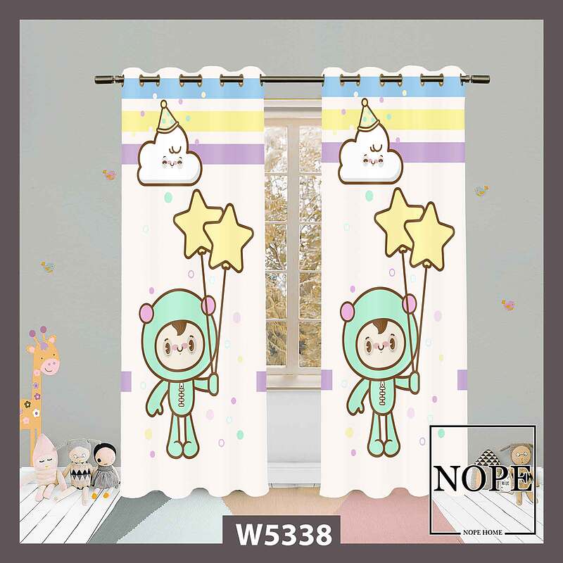 پرده کودک طرح کارتونی کد W5338