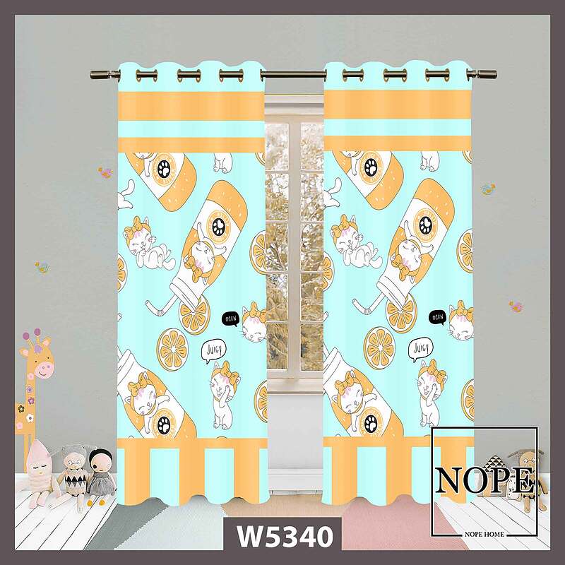 پرده کودک طرح کارتونی کد W5340