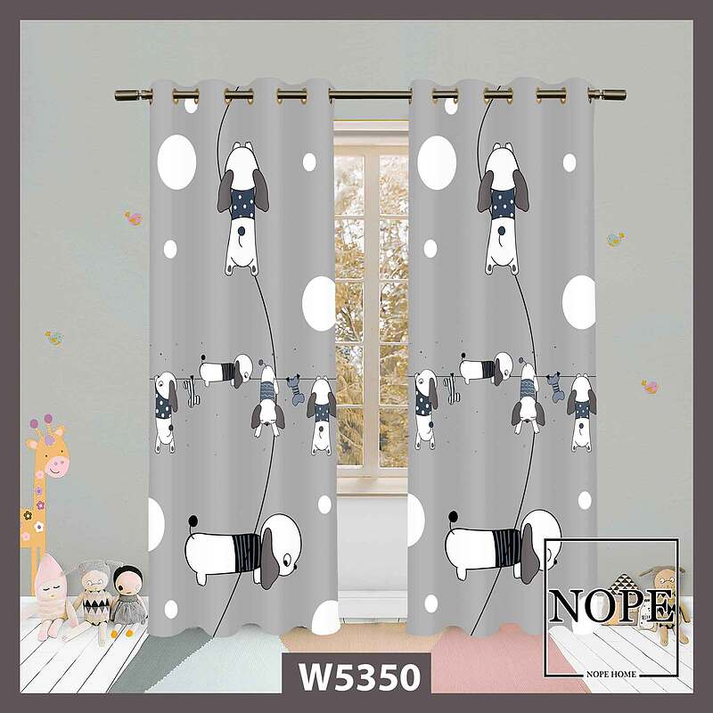 پرده کودک طرح سگ کد W5350