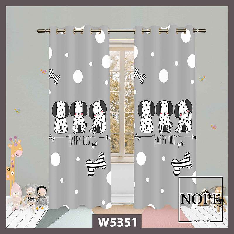 پرده کودک طرح سگ کد W5351