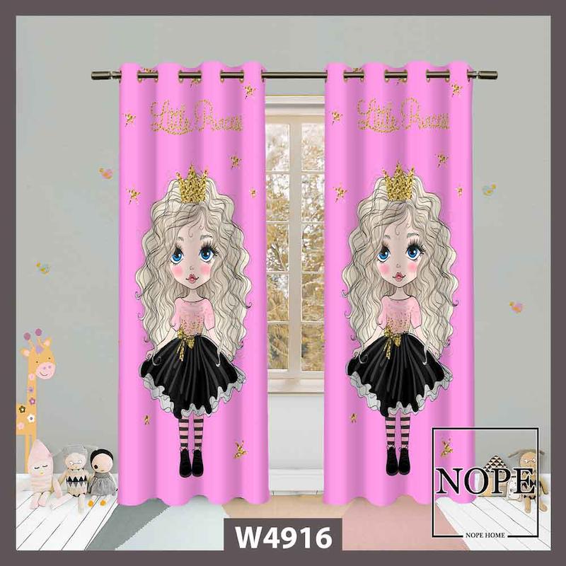 پرده کودک طرح دختر کد W4916