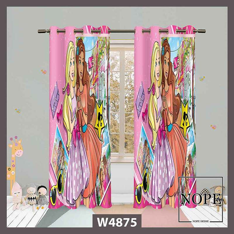 پرده کودک طرح باربی کد W4875