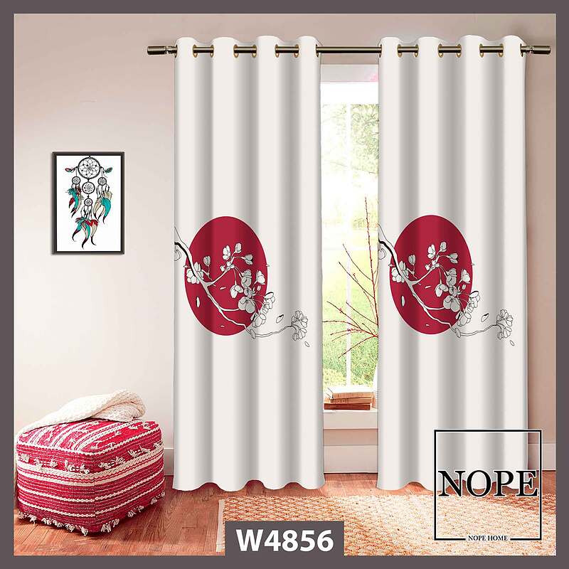 پرده طرح شاخه درخت کد W4856