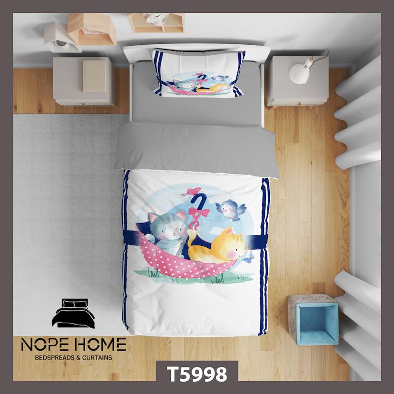 روتختی کودک طرح گربه نارنجی کد T5998