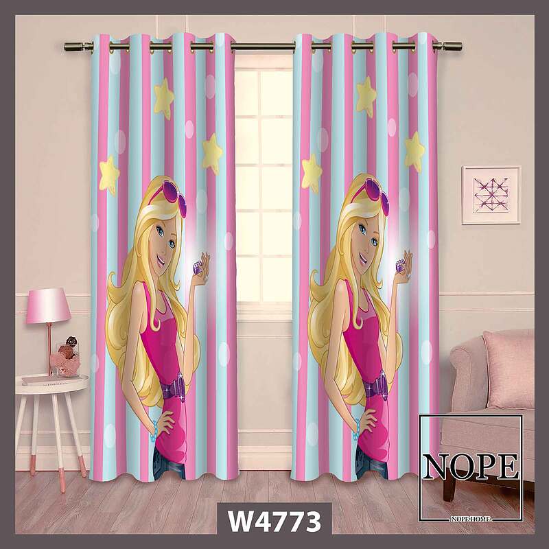پرده طرح دختر کد W4773