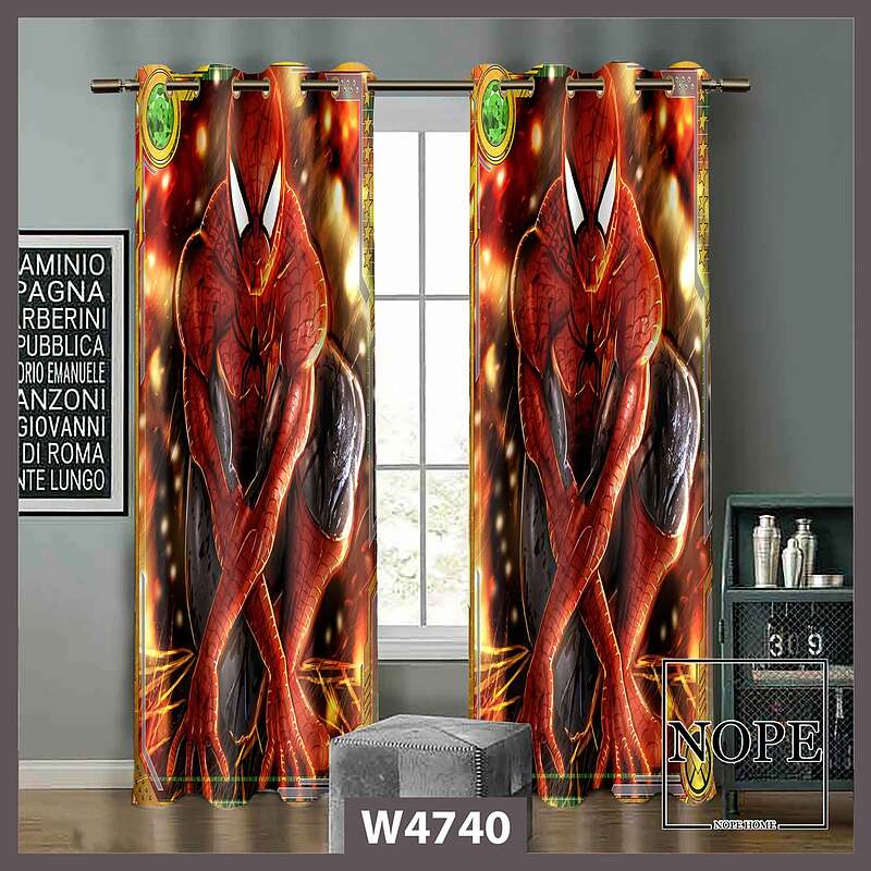 پرده کودک طرح اسپایدرمن کد W4740