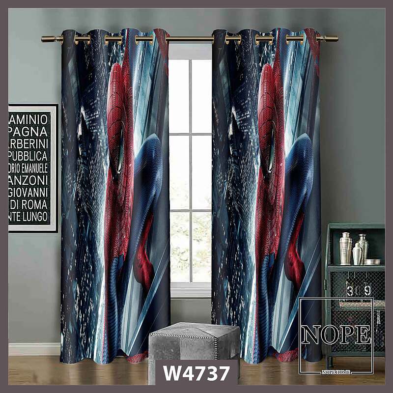 پرده کودک طرح اسپایدرمن کد W4737