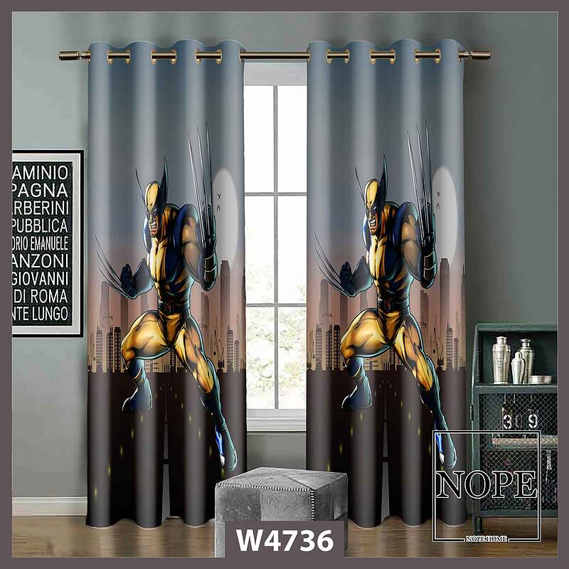 پرده کودک طرح جنگجو کد W4736