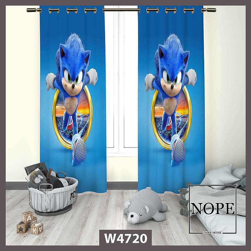 پرده کودک طرح سونیک کد W4720