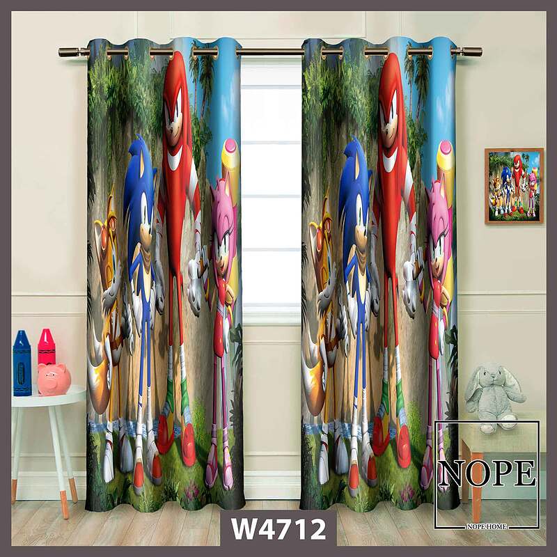 پرده کودک طرح سونیک کد W4712