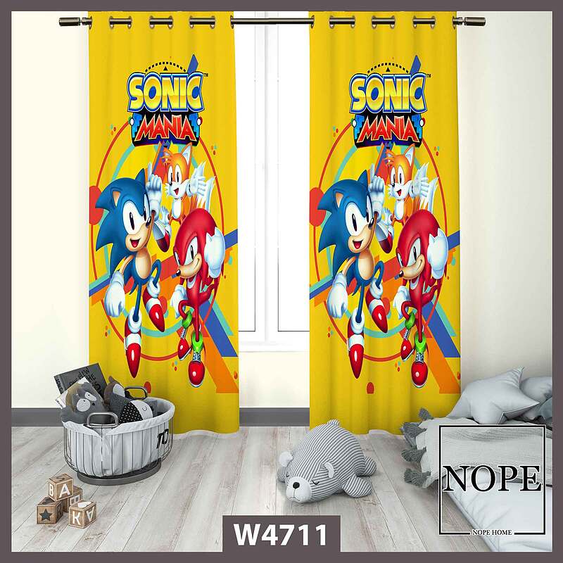 پرده کودک طرح سونیک کد W4711