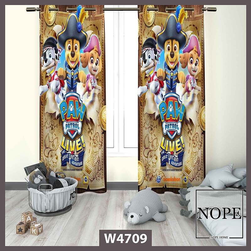 پرده کودک طرح پاپاترول کد W4709