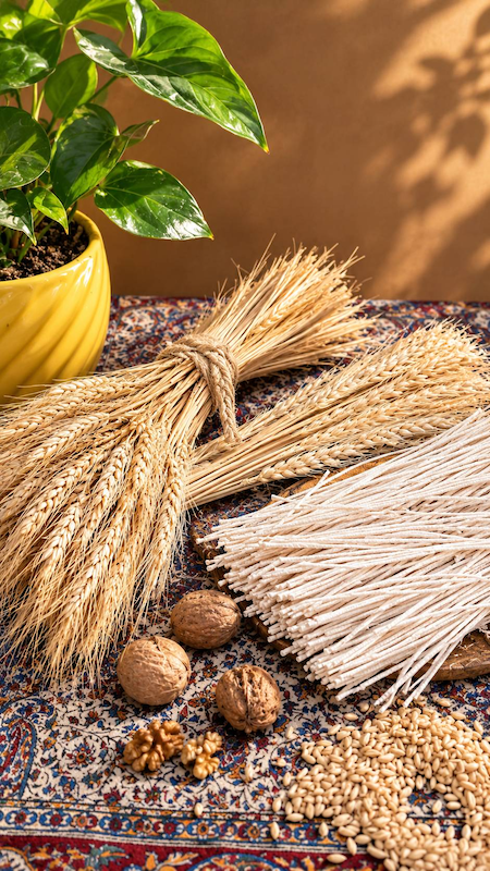 رشته آشی با آرد کامل