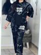 ست تیشرت و شلوار زنانه و دخترانه ، ست تیشرت و شلوار آبرنگی ، ست لش زنانه ، تیشرت و شلوار اسپرت ورزشی زنانه 
