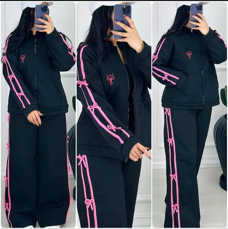 سوییشرت و شلوار پاتریک ، سویشرت و شلوار پاپیونی زنانه ، ست ورزشی زنانه 