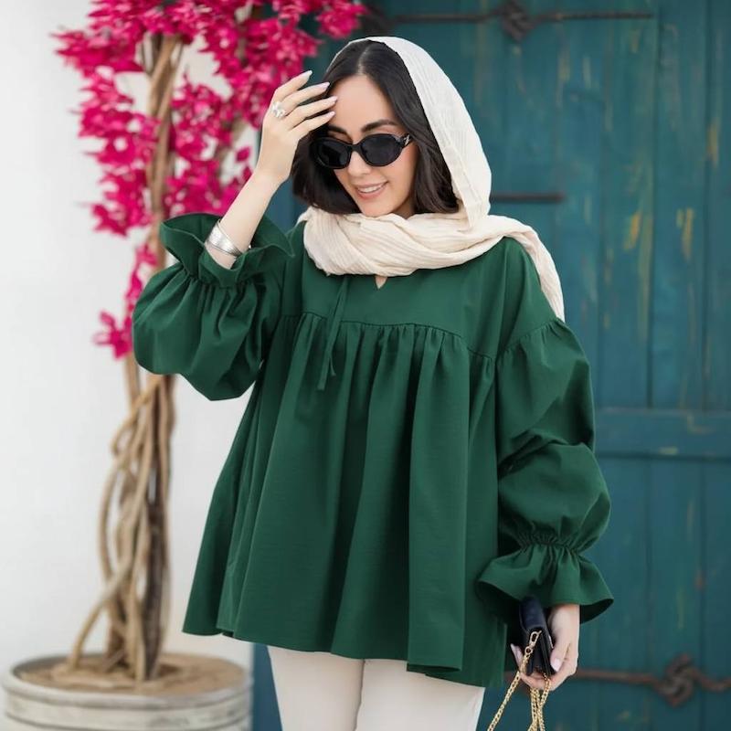 شومیز عروسکی زنانه ، تونیک زنانه ، پیراهن عروسکی و تابستانی ، شومیز مانتویی 
