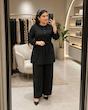 ست تونیک و شلوار اقتصادی زنانه ، ست شومیز و شلوار مشکی حراجی 