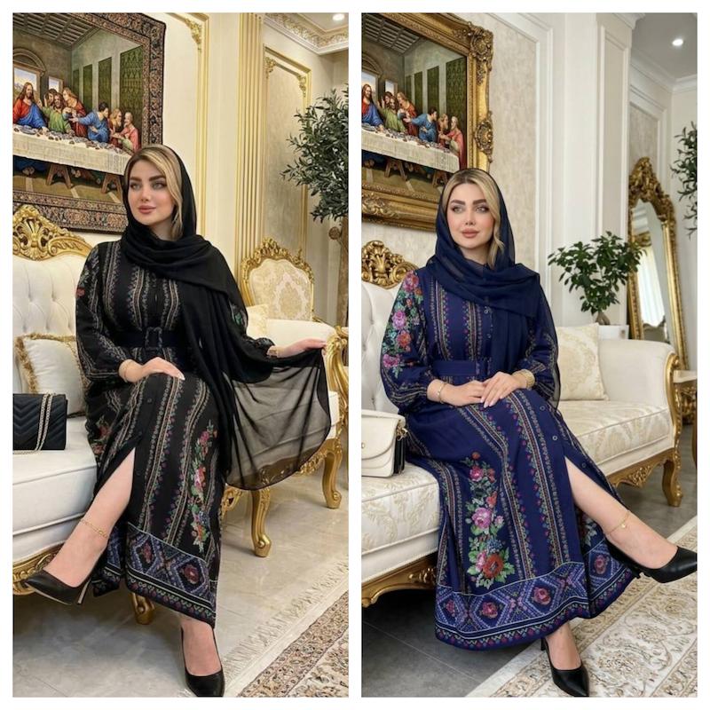 پیراهن مانتویی مینایتوری ، ماکسی مجلسی زنانه ، ساحلی بلند و استین دار زنانه ، عبای زنانه 