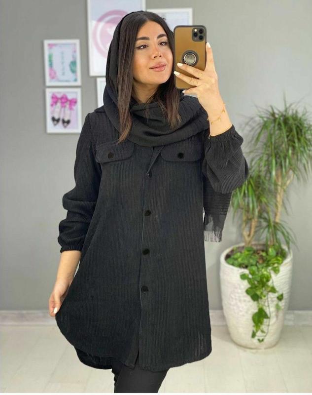 مانتو مخمل کبریتی زنانه ، شومیز مخمل کبریتی ، تونیک زنانه 