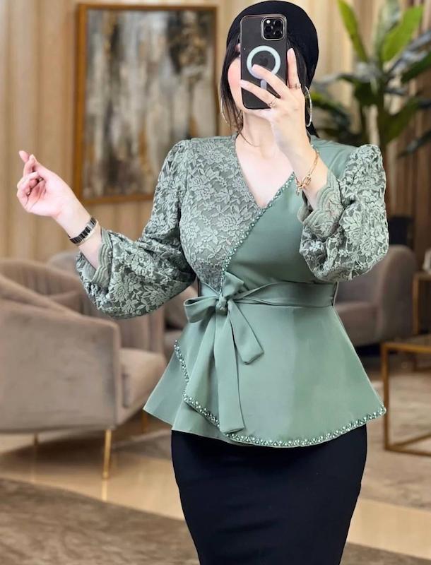 شومیز مجلسی زنانه ، شومیز عروسکی زنانه ،شومیز پیراهن مجلسی قواره دار و سایز بزرگ 