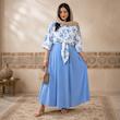 لباس زنانه ست شومیز و دامن گره ای ست شومیز و دامن عروسکی تابستانه 
