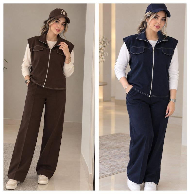 ست وست و شلوار رودوزی زنانه و دخترانه ، ست بامبر و شلوار زنانه و دخترانه ، ست دوتیکه وست و شلوار زنانه حراجی 
