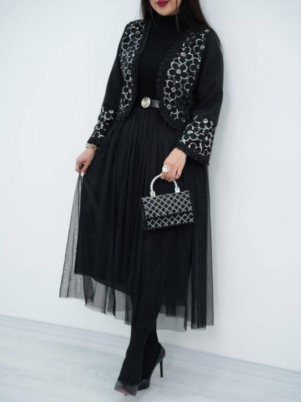 ست سه تیکه دامن و کت و شال زنانه ست کت و دامن مجلسی ست زنانه حراجی  